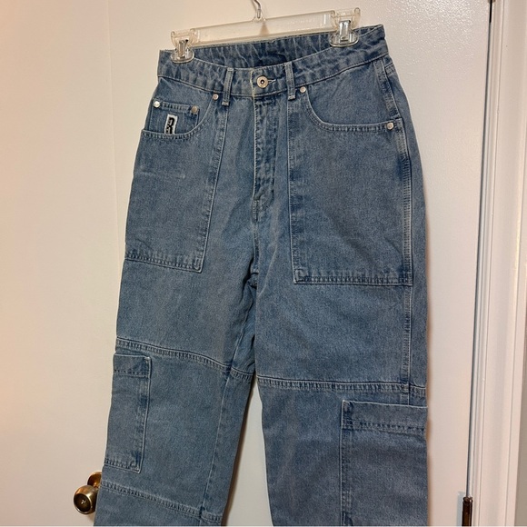 The Ragged Priest Light Blue Combat Carpenter Straight Jeans - Picture 2 of 6